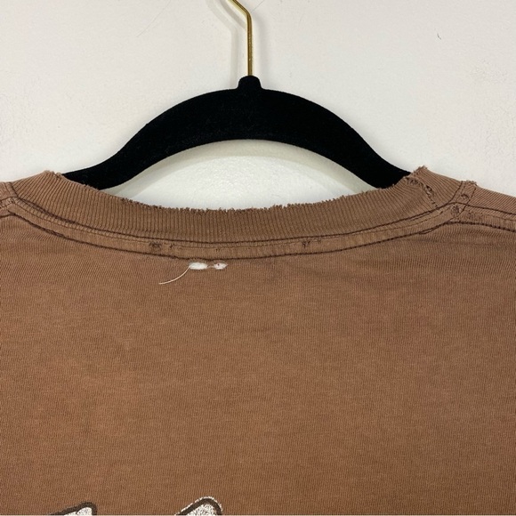 Harley Davidson Alefs Wichita Kansas Graphic Tee Short Sleeve Brown Top - Picture 4 of 6